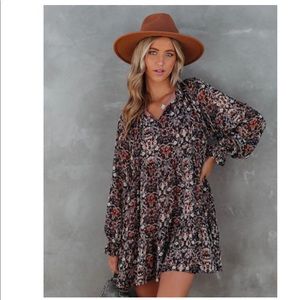 Vici Floral Babydoll Dress sz Small